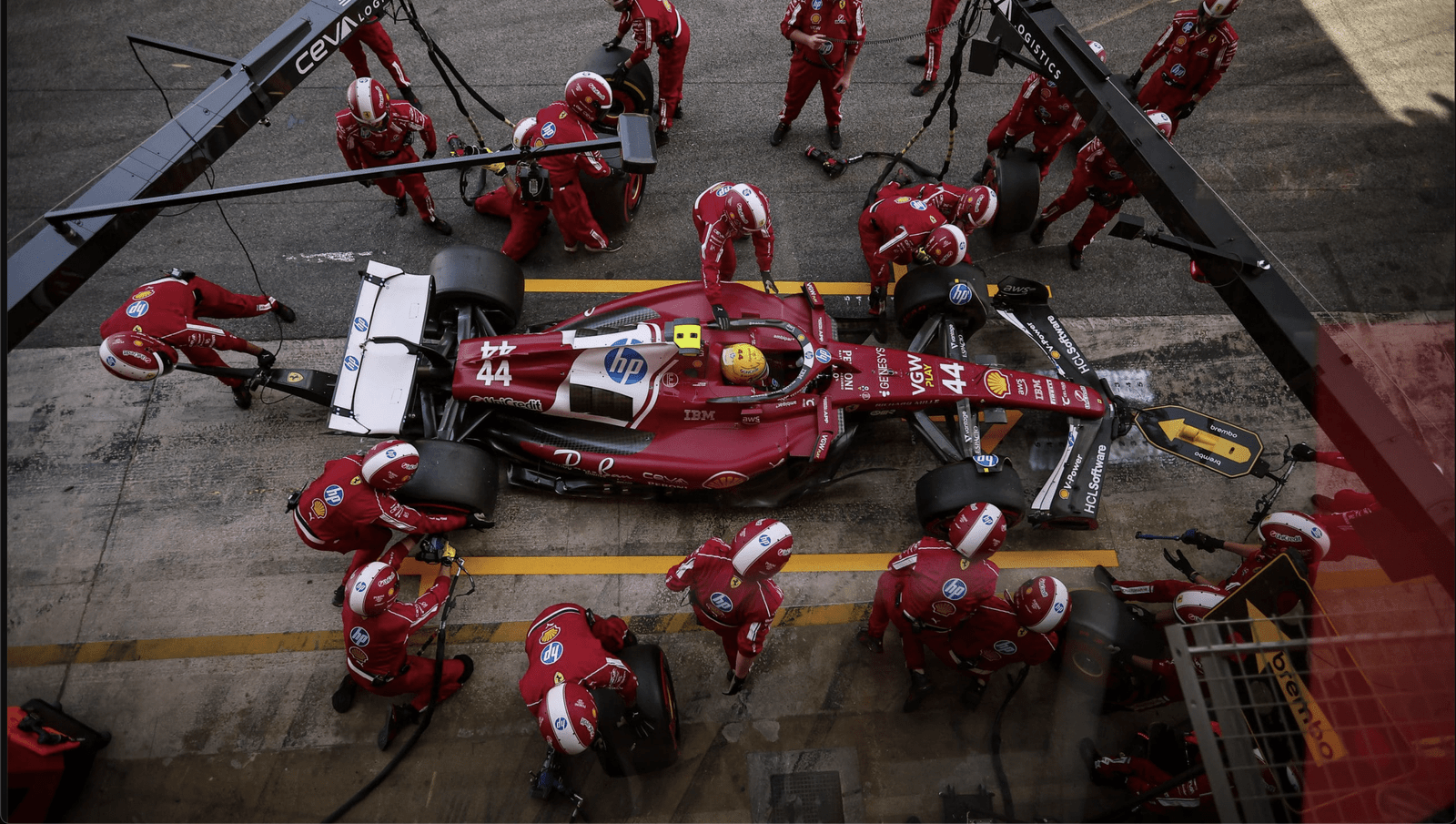 Lewis Hamilton Blames Himself for “Terrible” Spanish GP After Ferrari Fails to Deliver Charles Leclerc Frederic Vasseur Lewis Hamilton Car broken Spanish GP